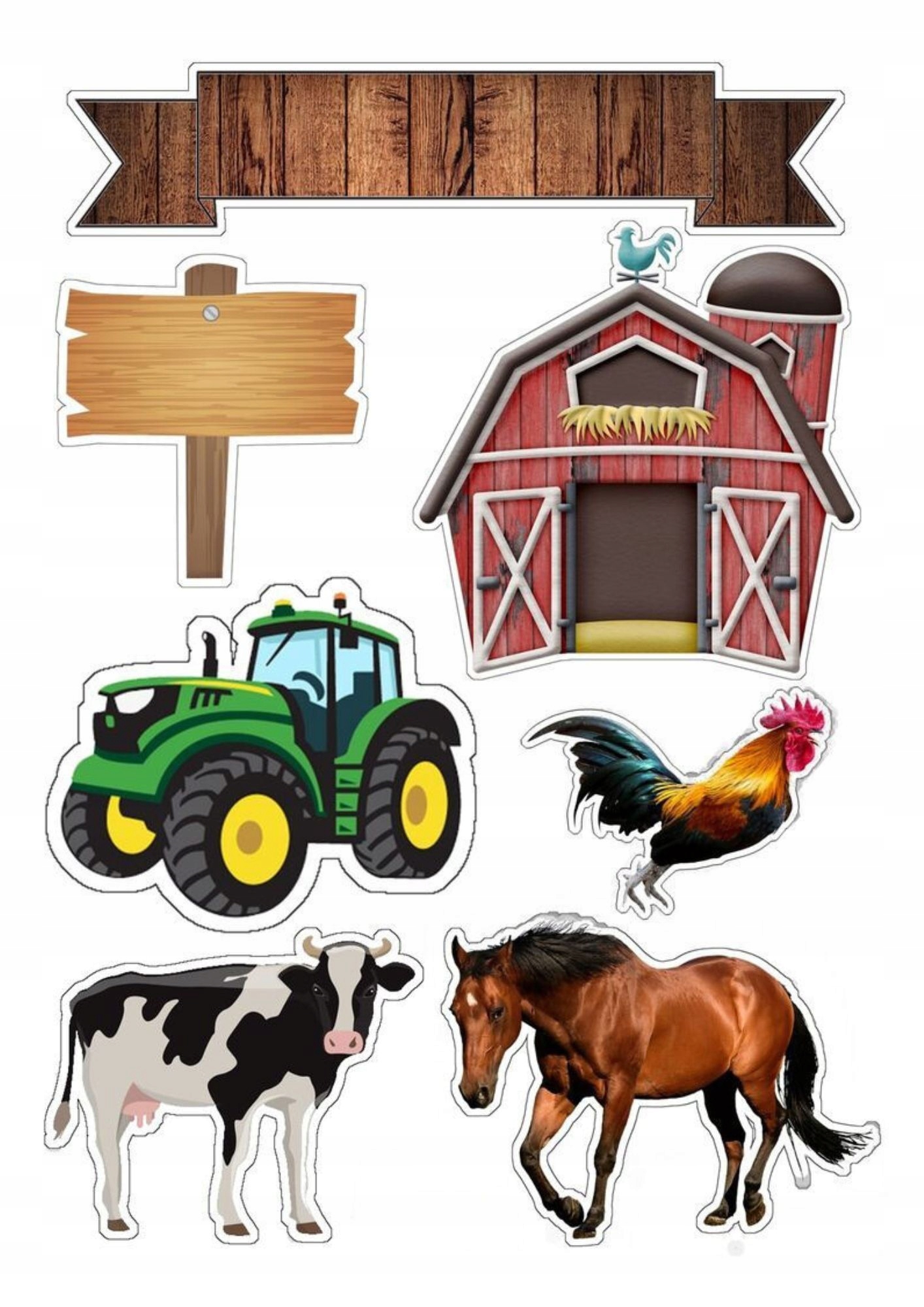 Wydruk na masie cukrowej maszyny Farma imię wiek