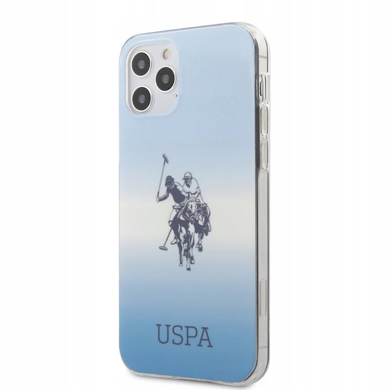 Us Polo Assn Dh & Logo Gradient Etui iPhone 12 iPhone 12 Pro (niebi