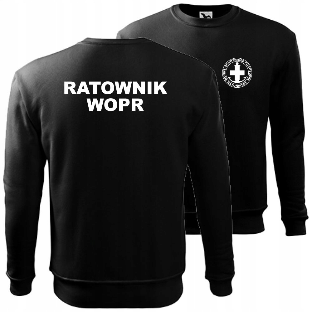 

Męska Bluza Klasyczna Z Nadrukiem Ratownik Wopr