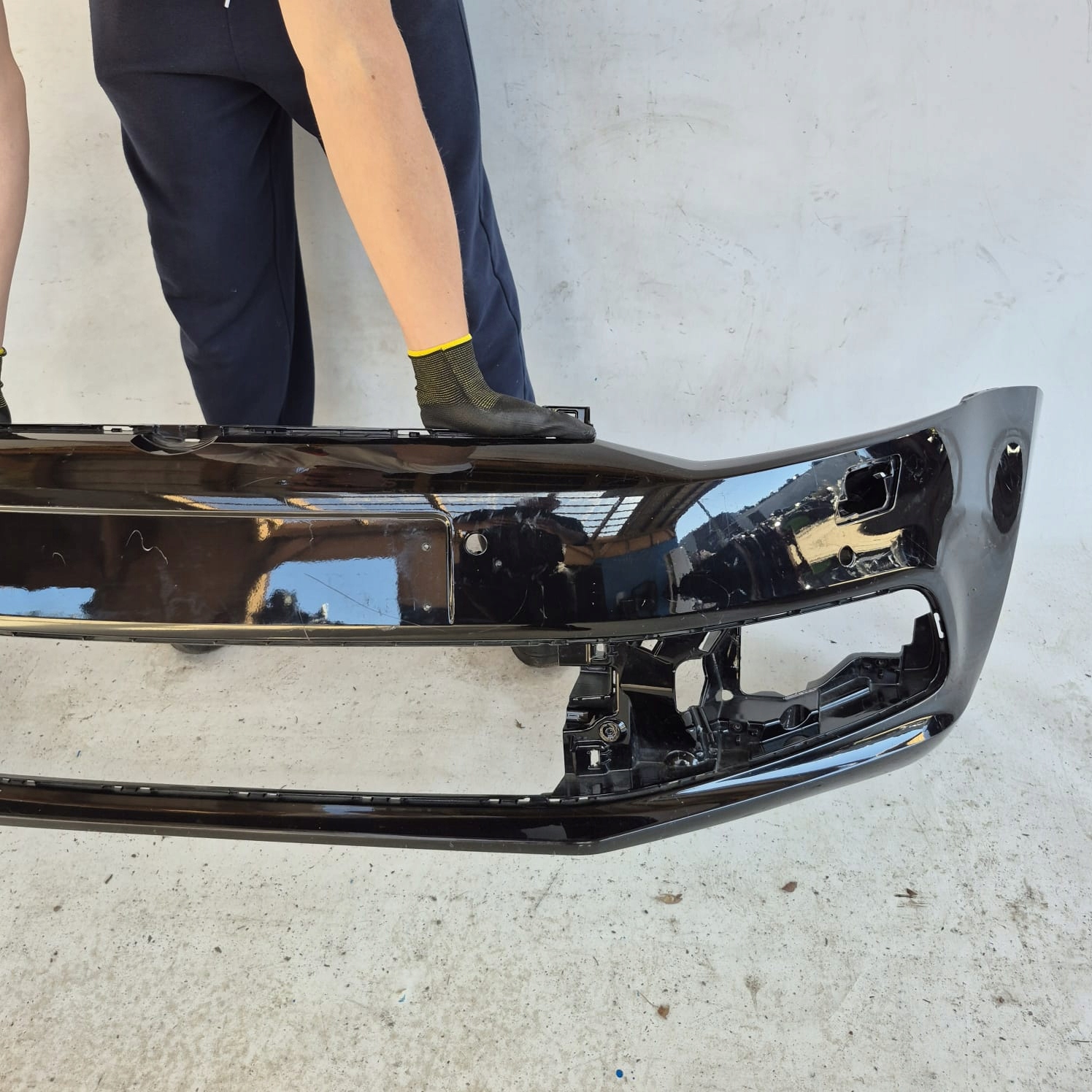 VW POLO V 5 6C LIFT 14-17 bumper front front washer PDC