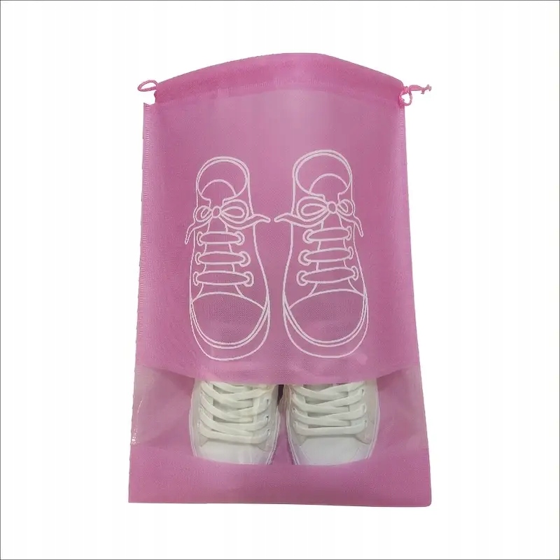 Worek na Buty Zestaw 5 Sztuk Różowy Podróżny Organizer