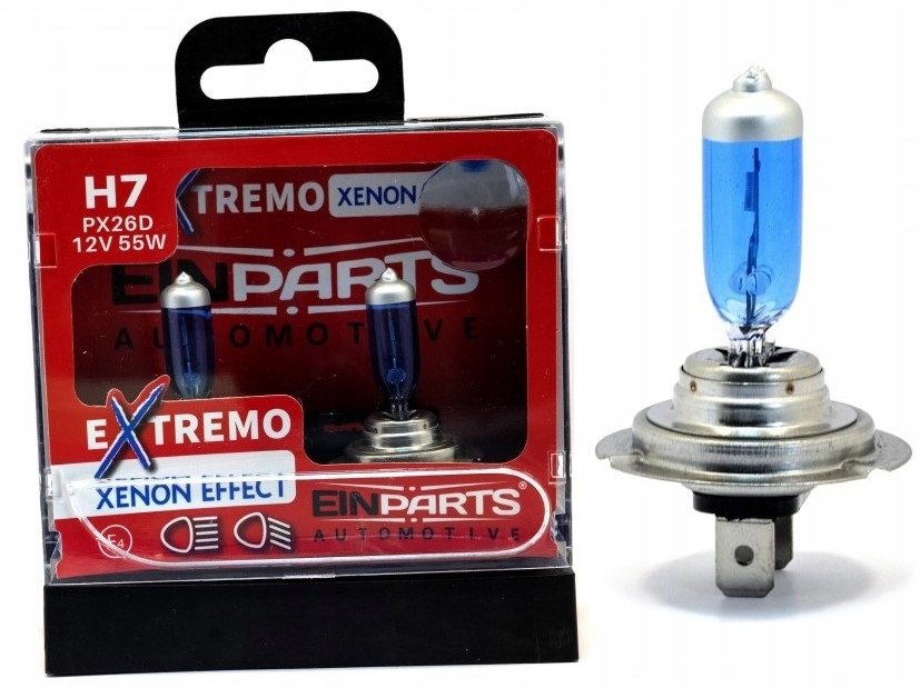 

H7 Extremo Żarówki x2 Efekt Xenon Niebieskie 55W