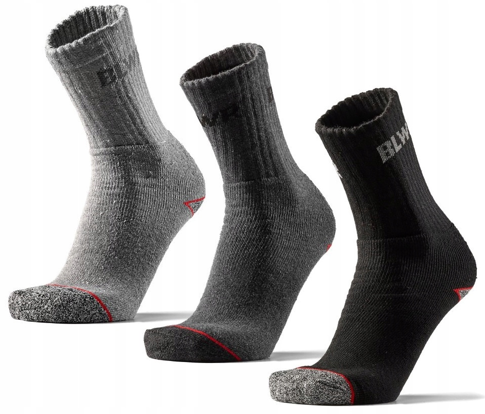 

Skarpety Robocze Wzmocnione Wysokie 12 Par Bawełna