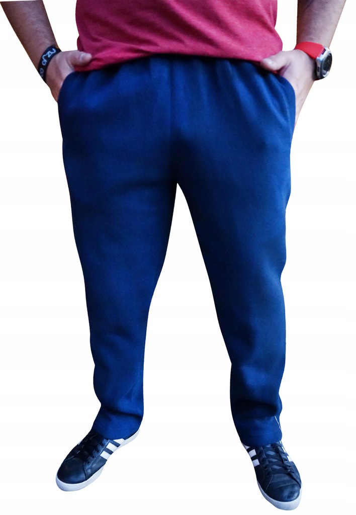 

Spodnie Męskie Dresowe Ocieplane z lampasem r L