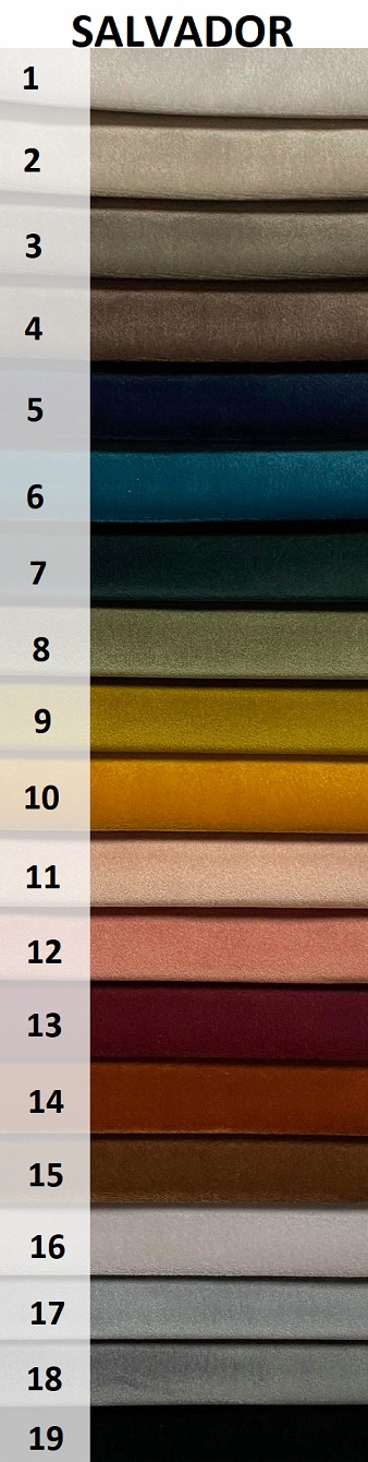 Fotel USZAK z podnóżkiem WELUR PLAMOODPORNY Głębokość siedziska 59 cm