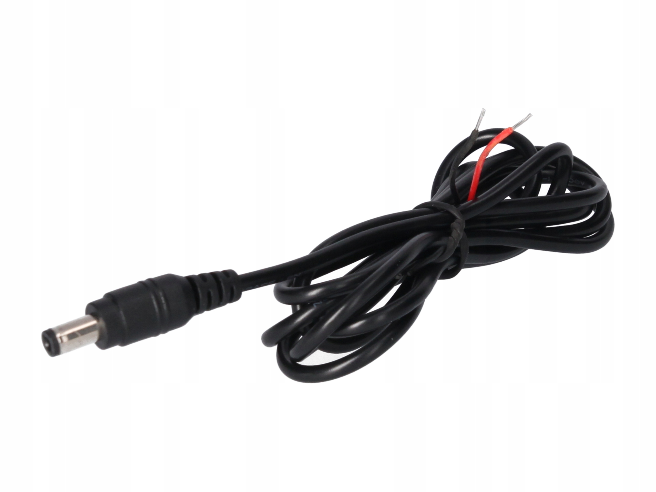 

Wtyk DC 5.5x2.5 przewód czarny 150cm 22awg
