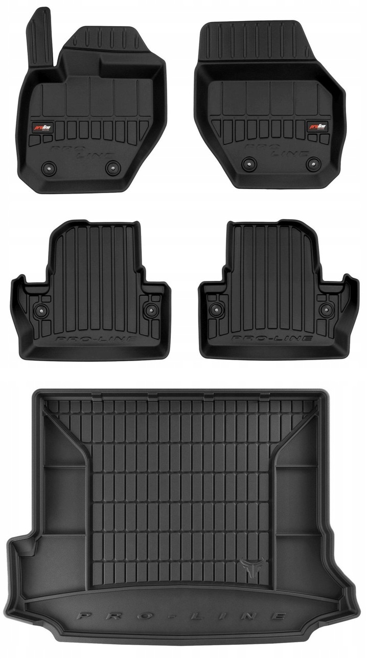 Set 3D gumové rohože Volvo V60 1 Kombi 2011-2018