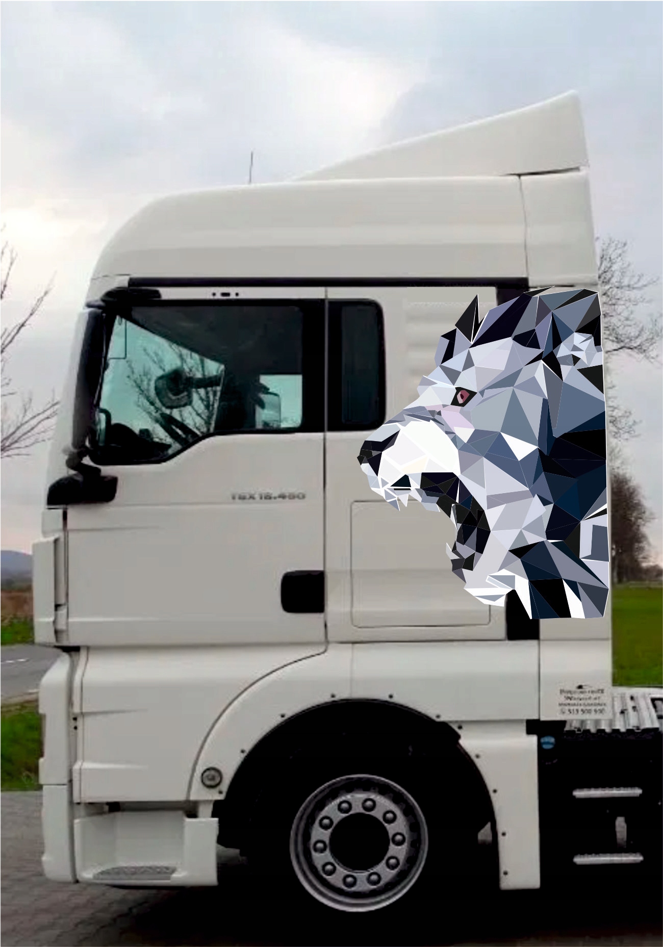 NAKLEJKI MAN TGX TGA GLOWY LWA Manufacturer NAKLEJKI