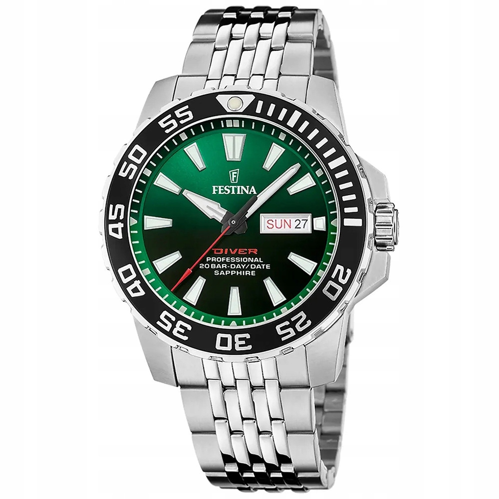Pánské Hodinky Festina F20661-2 stříbrný náramek