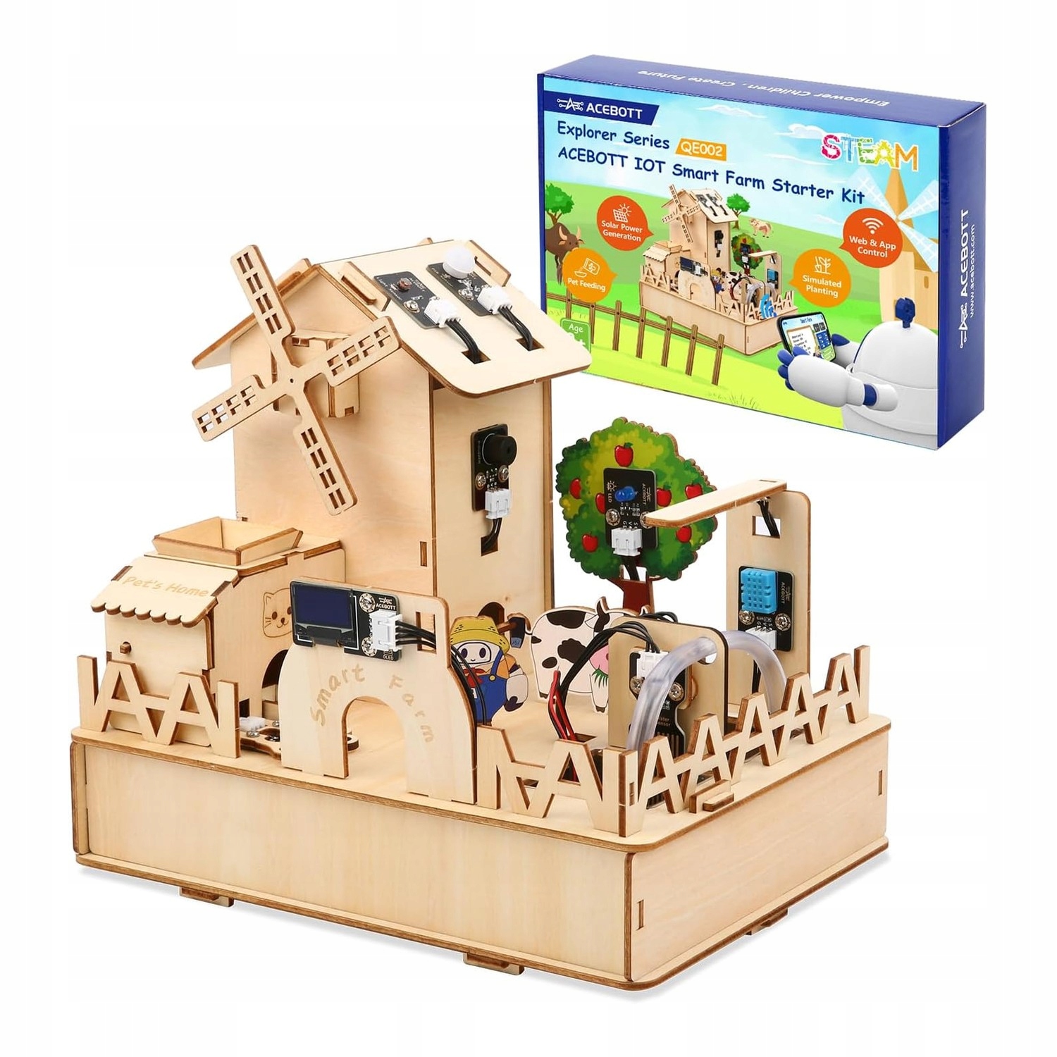 Acebott QE002 Startovací Sada Smart Farm ESP32 (IoT)