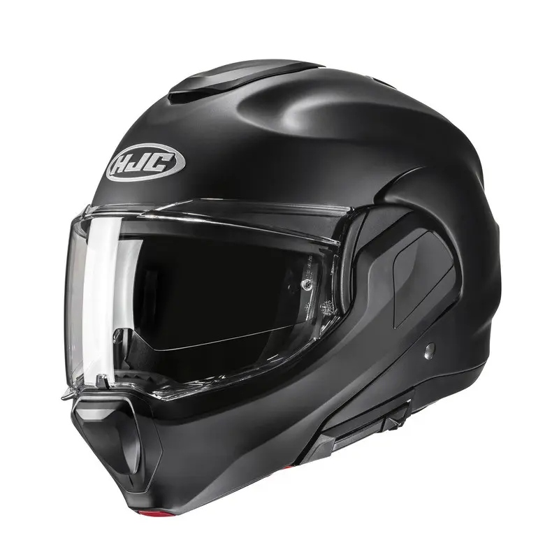 Motocyklová prilba s otočnou čeľusťou Hjc F100 Solid Semi Flat Black XXL