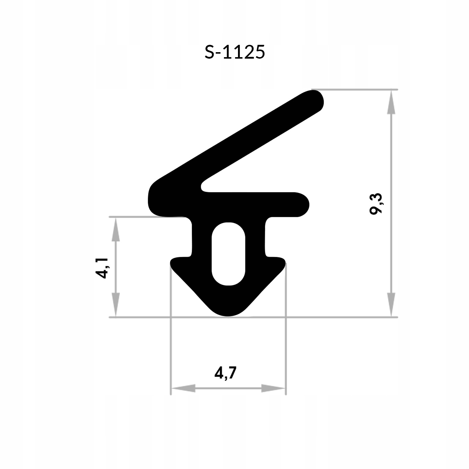 

Uszczelka do Okien Pcv Panorama S-1125 1m