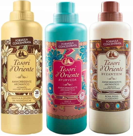 Levně Tesori d'Oriente Sada 3 italských oplachovacích přípravků 760 ml Vab