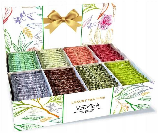 Zestaw Herbat Veertea 8 smaków 200 kopert