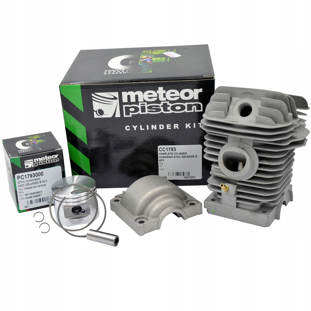 CYLINDER KOMPLETNY METEOR DO STIHL 025 MS250 42,5 mm Rodzaj cylinder