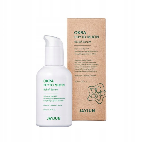 JAYJUN Okra Phyto Mucin Relief Serum 50 ml - Serum do twarzy o działaniu regeneracyjnym — 2