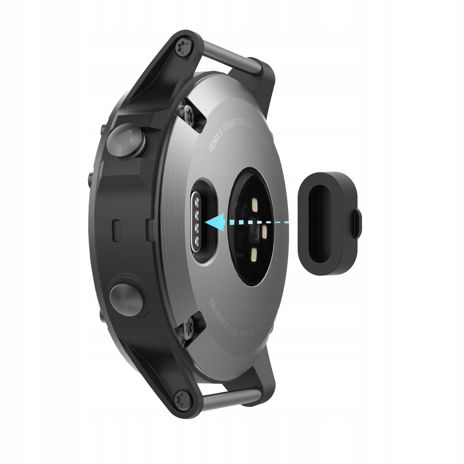 ZAŚLEPKA do GARMIN FENIX 5 5S 5X 6 6S 6X 7 7S 7PRO Kod producenta ZAŚLEPKA GNIAZDA 01 BLACK