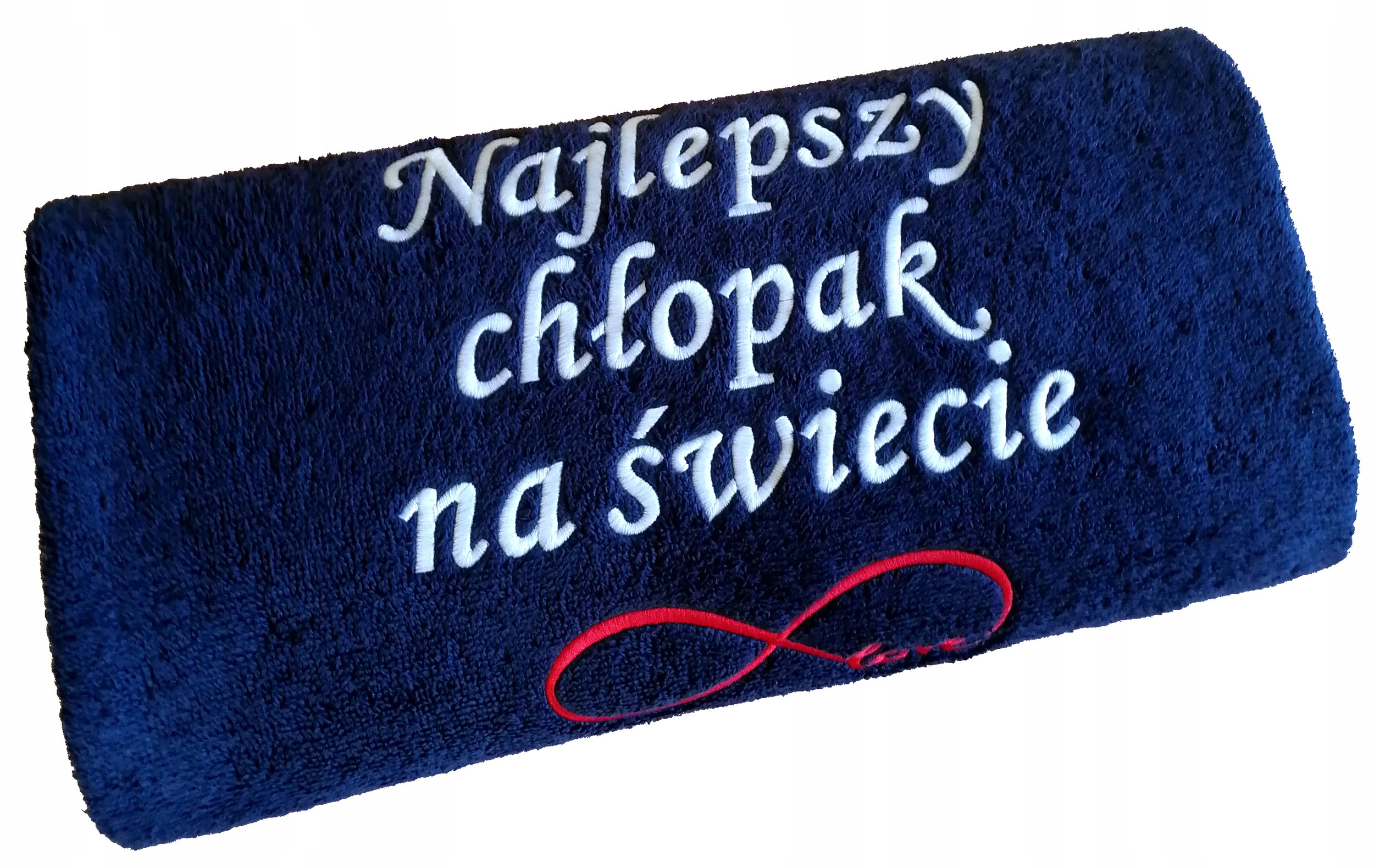 

Ręcznik z Haft napis Prezent niego Dzień Chłopaka