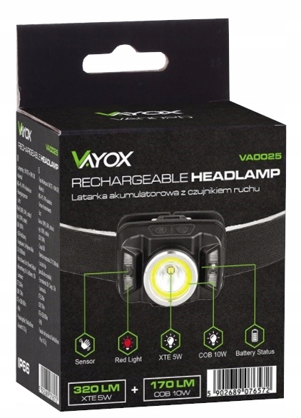 LATARKA LED CZOŁOWA CZOŁÓWKA USB AKUMULATOROWA LED Marka Libox