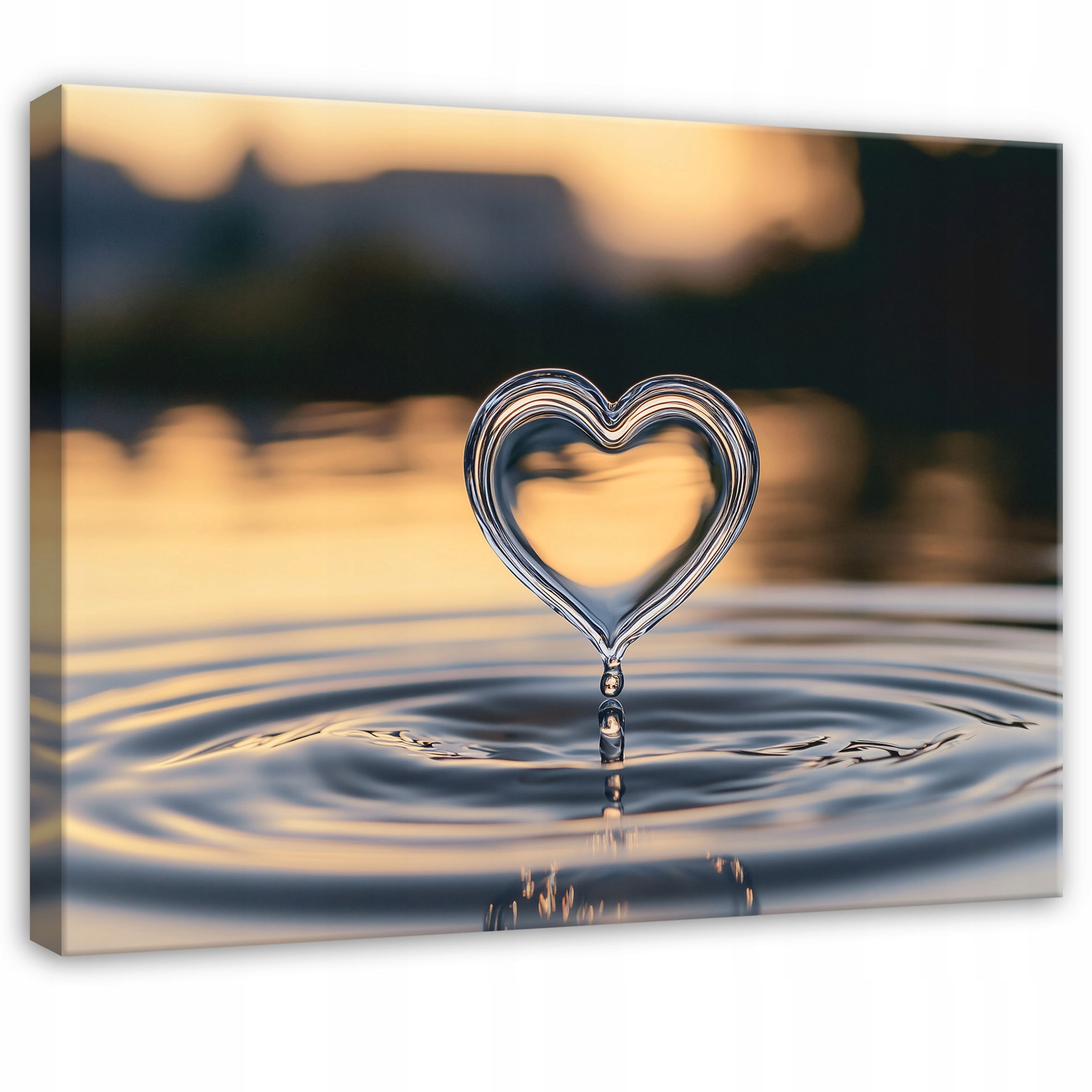 Obraz Abstrakce Srdce Voda Do Ložnice Obývacího Pokoje Kuchyně Na Plátně 120x80