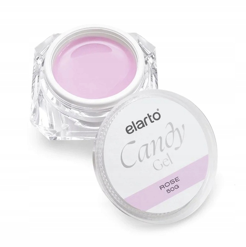 Stavební gel Elarto Uv/led Candy Gel Rose růžový 50 g