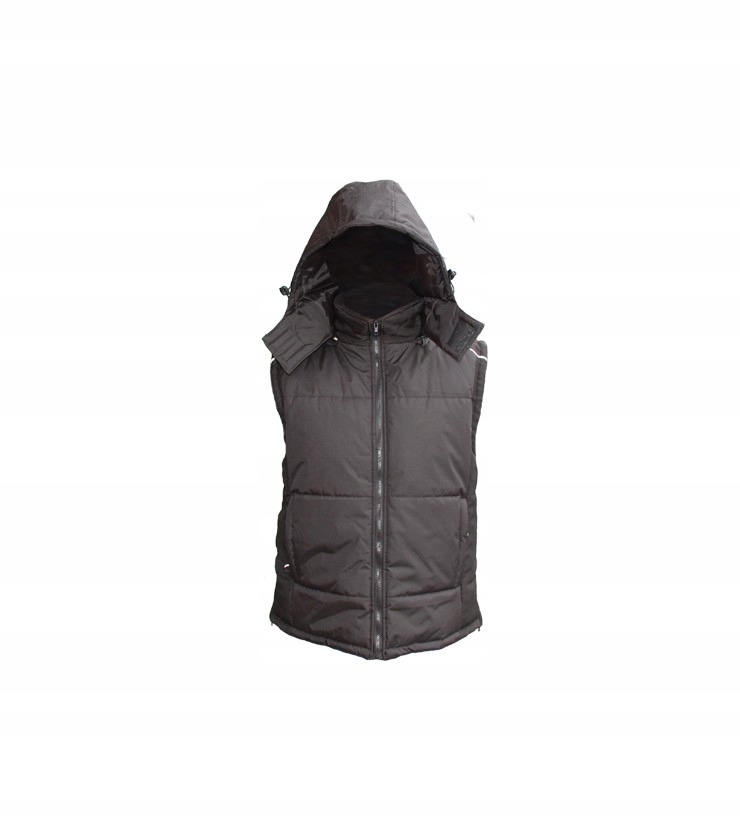 Bezrękawnik Kamizelka Hoodie z odpinanym kapturem M