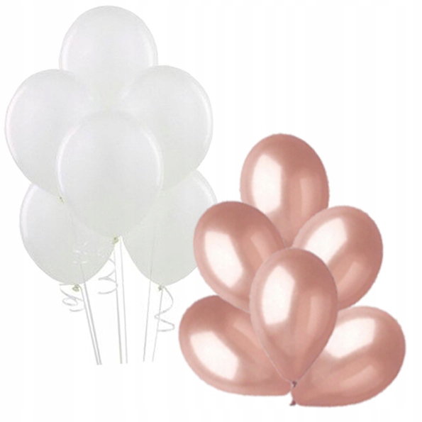 ZESTAW BALONY WIECZÓR PANIEŃSKI ROSE GOL ZŁOTY RÓŻ Marka Propa-Ganda