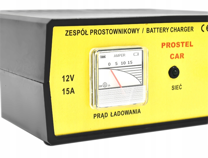 PROSTOWNIK PC 12V 15A PROSTEL CAR TYPOWO POLSKI Model IP20