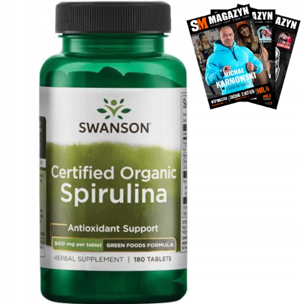 

Swanson Spirulina Certified 180t Naturalny Skład