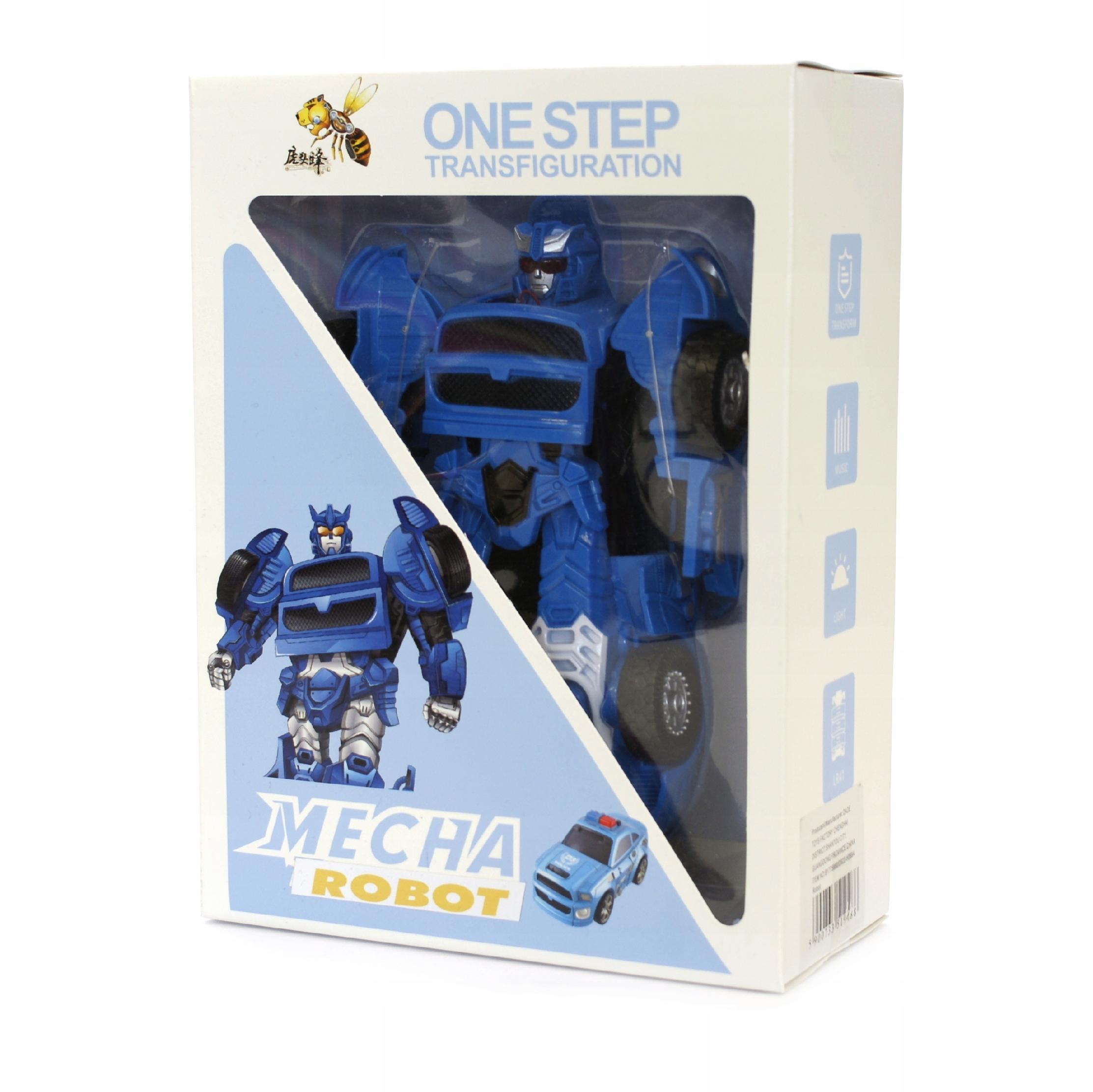 

Mecha Robot 2w1 Auto Figurka Z Dźwiękiem One Step