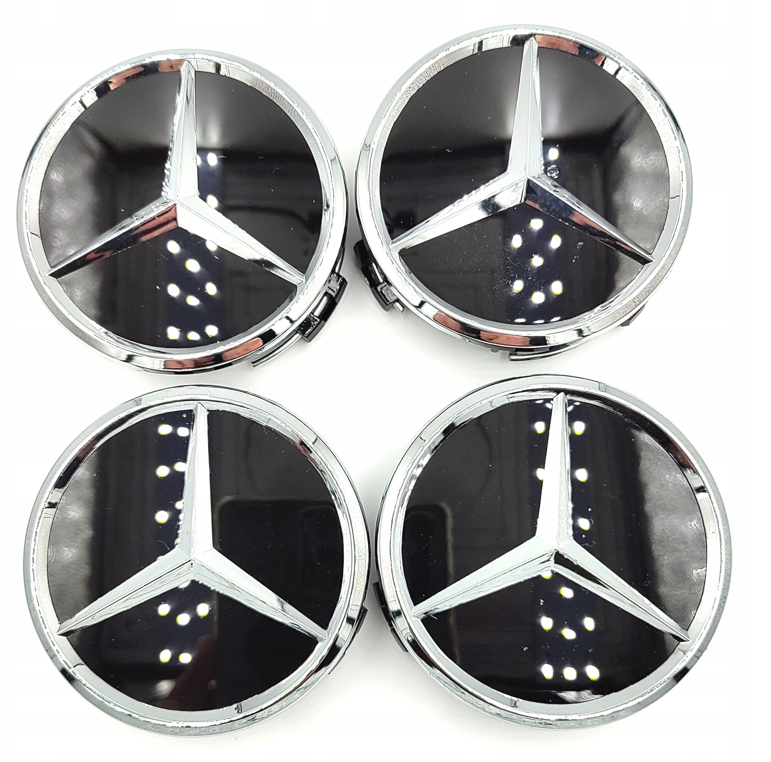MERCEDES DEKIELKI na felgi zaślepki felg KAPSLE kołpaczki 75mm 4 szt. Producent Mercedes