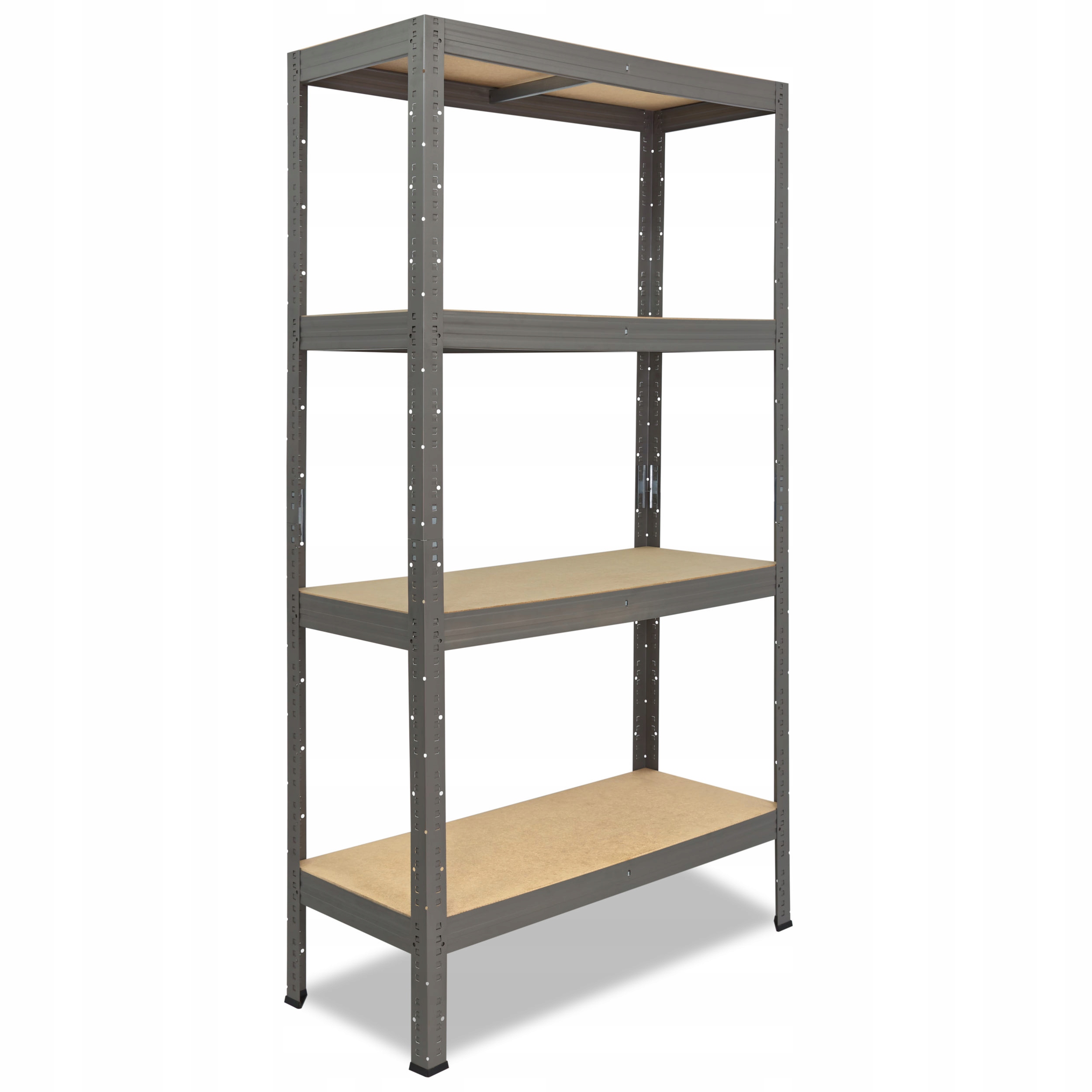 shelfplaza Pro 180x100x60 cm regał metalowy szary z 4 półkami