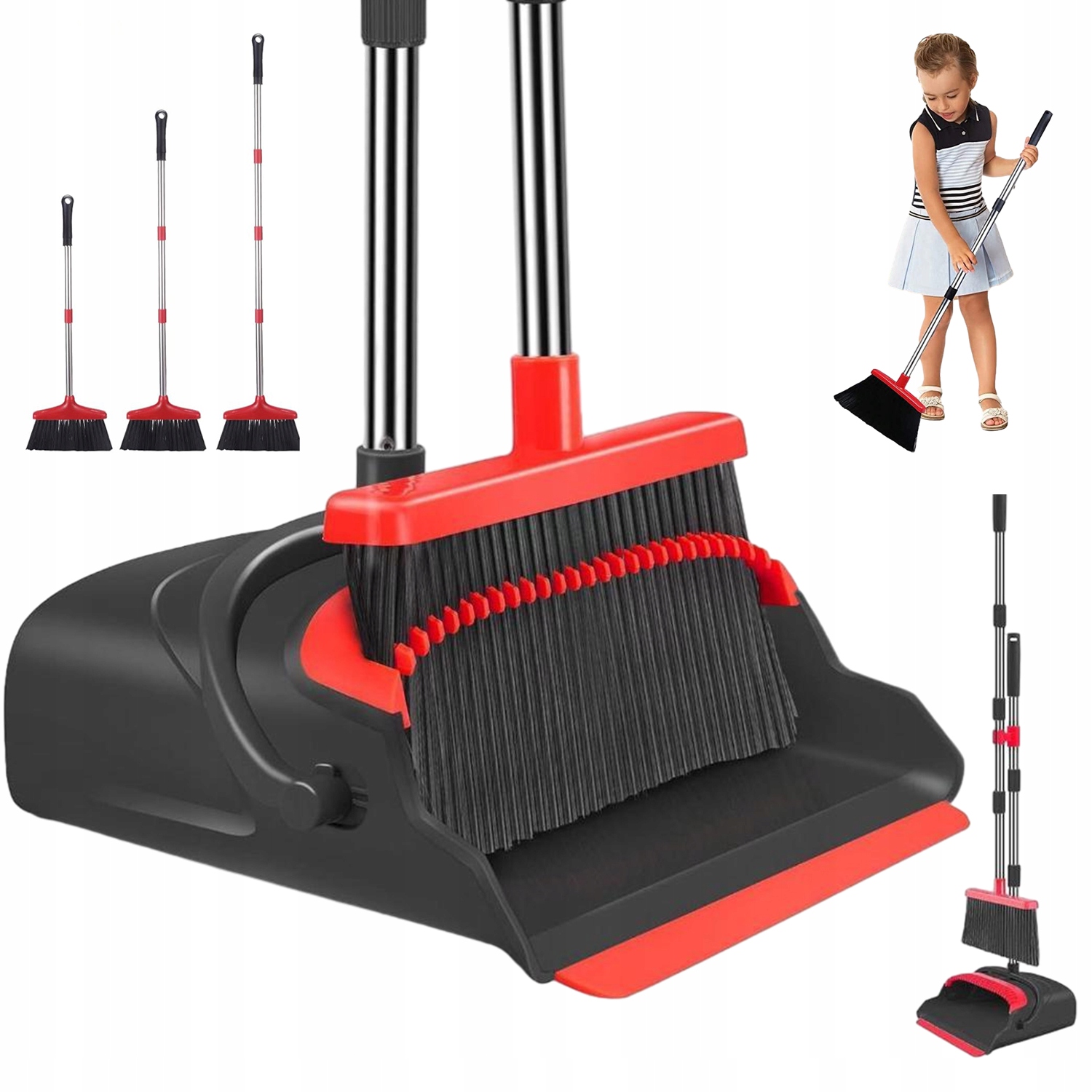 Levně Sada Na Úklid Lopatka Smetáček Skládací, Nastavitelná, Praktická