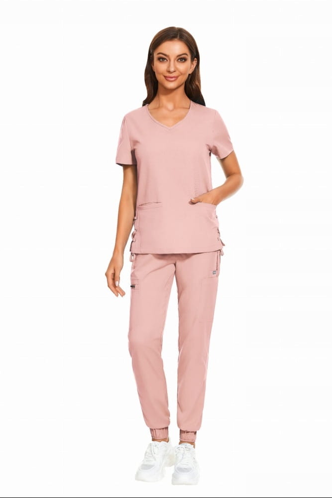 Komplet Medyczny Damski Scrub Uniform Model Treat Kolor Pink Rozmiar L