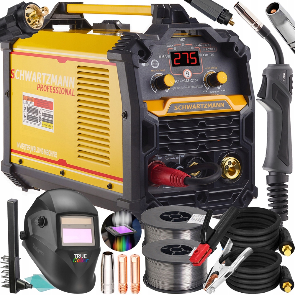 

Spawarka Inwertorowa Migomat Mig Mma Flux Tig 275A