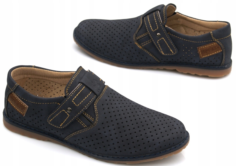 Badoxx Granatowe PÓŁBUTY Wizytowe 22,5 cm - 35 Rozmiar (new) 35