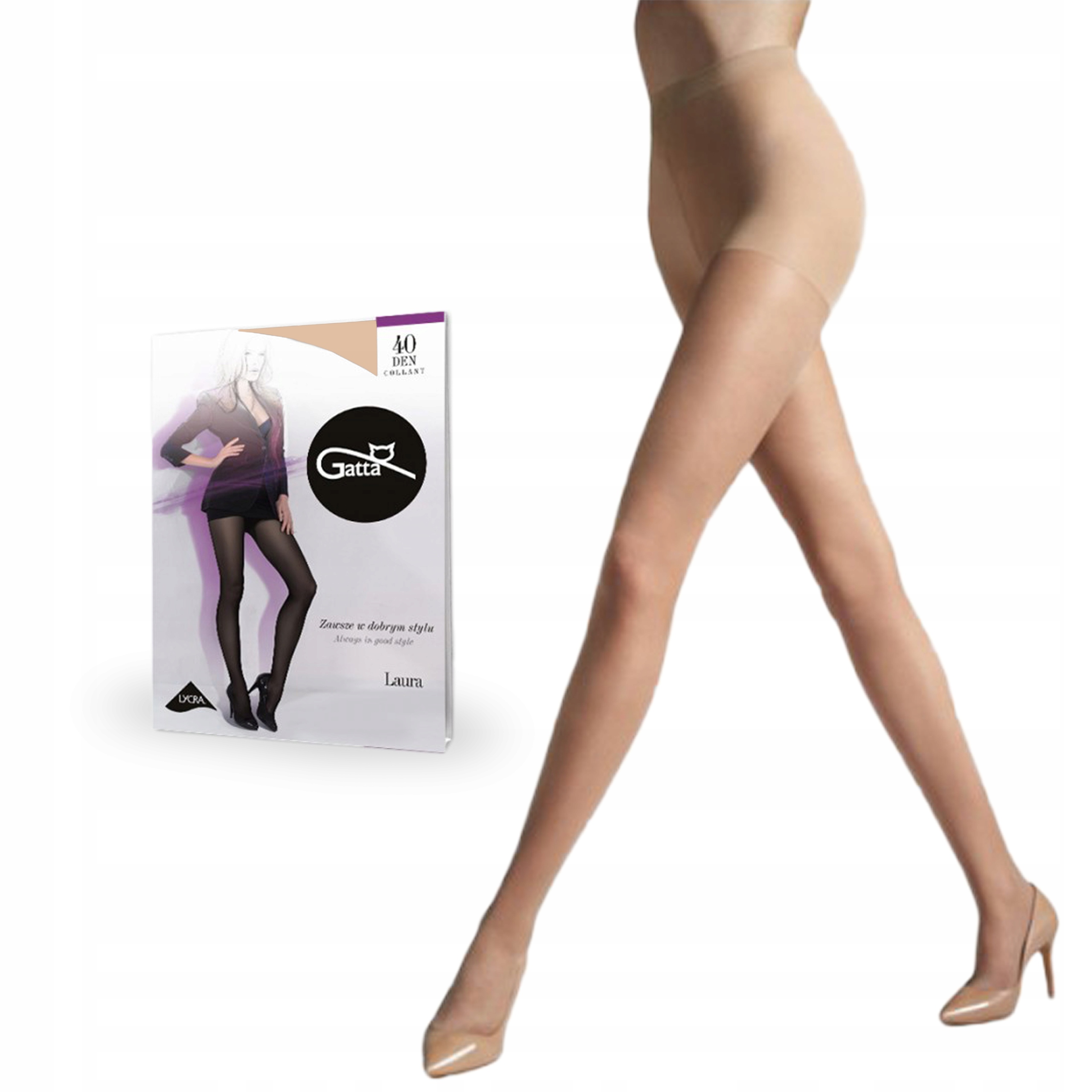 

Gatta rajstopy Laura 40 den lycra Daino 5-XL