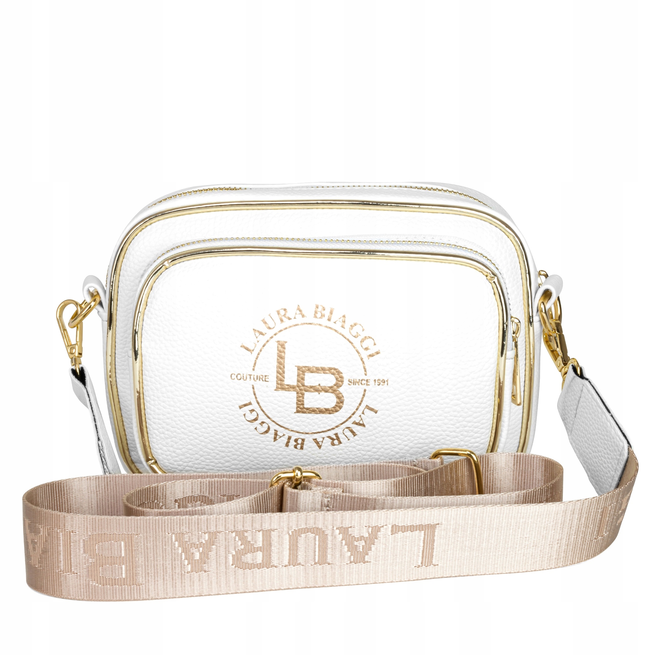 

Torebka Damska Listonoszka Laura Biaggi Pasek Logo