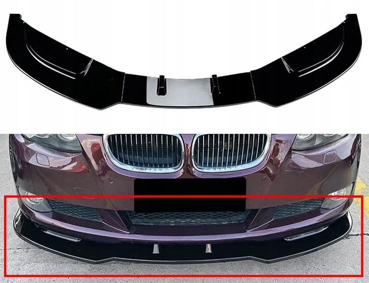 Predstavec Bežného Predného Nárazníka Pre Bmw E92 E93 Splitter 2006-2013 Čierny