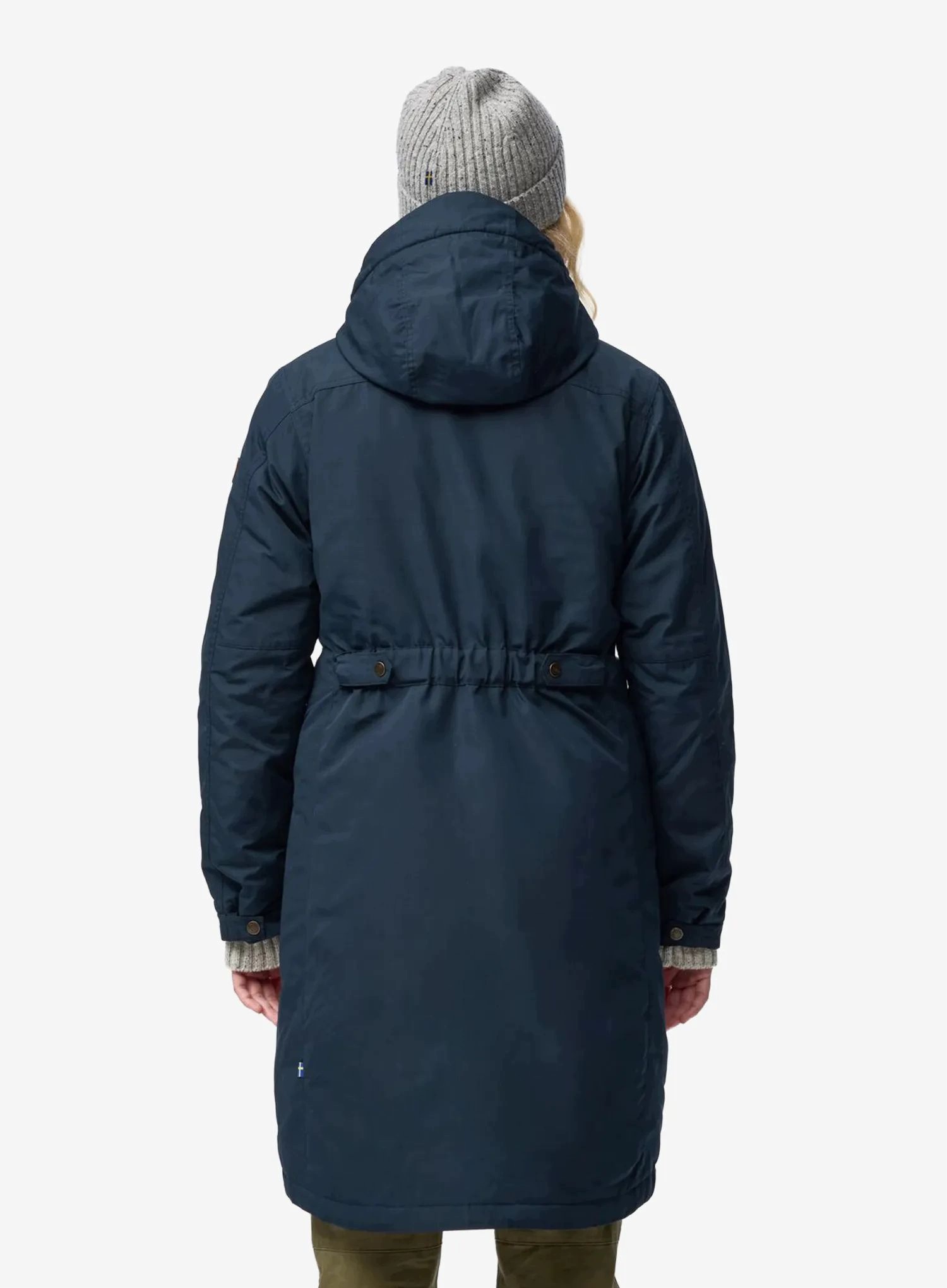 Dámský kabát Fjallraven Kiruna Hydratic Padded Parka tmavě modrý, velikost S