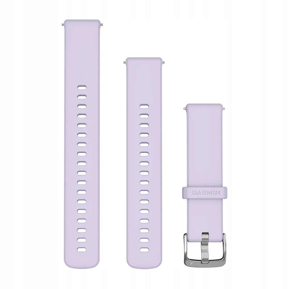 Silikonowy pasek Quick Release 18mm Periwinkle z srebrnym zapięciem