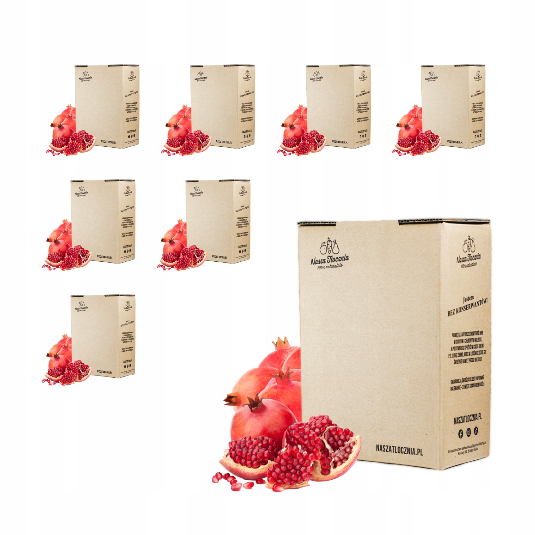 Levně Šťáva 100% Lisovaná Granát 8 x 3L