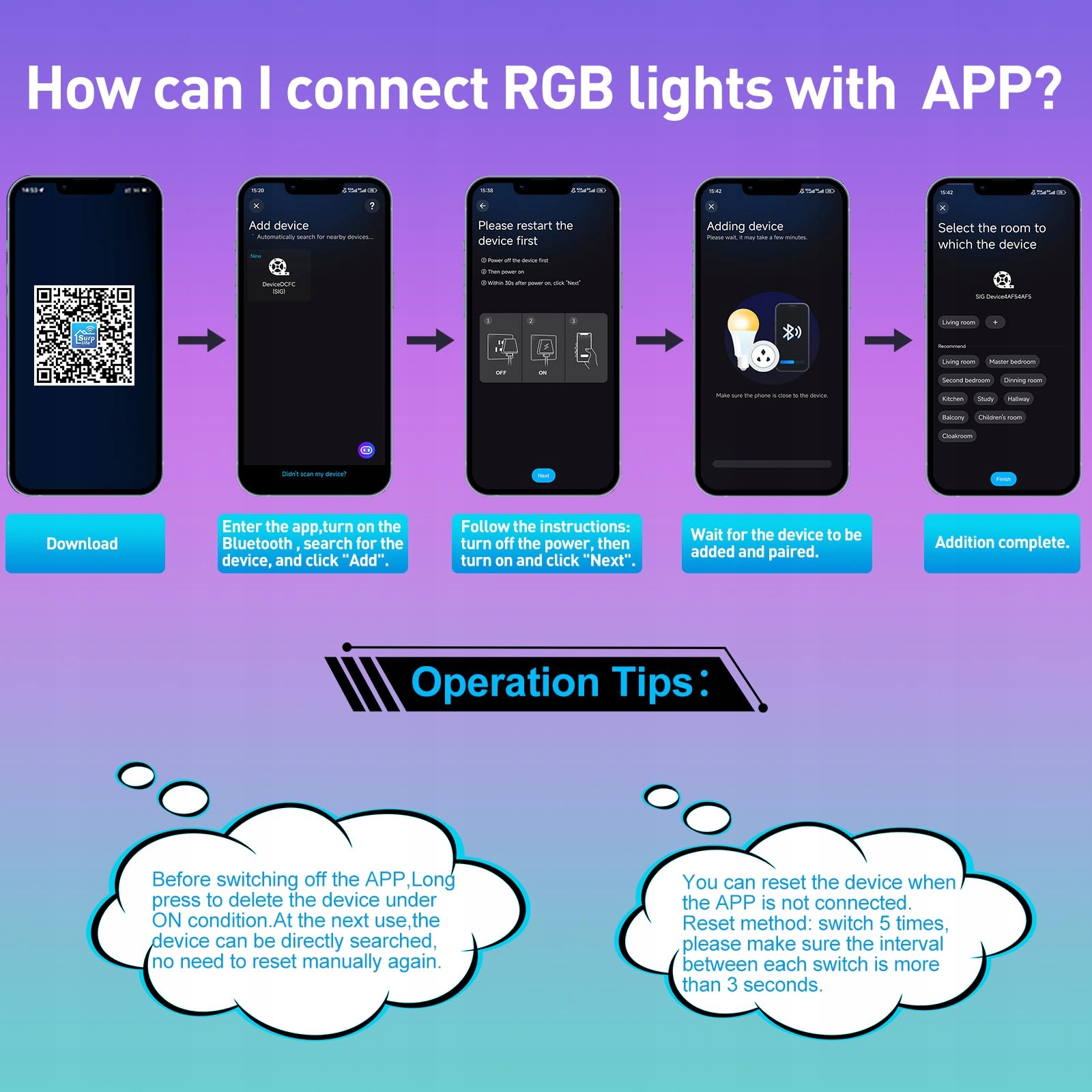 Reflektor LED RGB Zewnętrzny Sterowany Aplikacją Pilotem IP66 60W T-SUNUS — miniatura 7