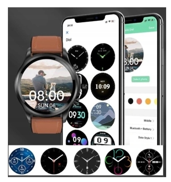 Zegarek Glukometr pomiar glukozy cukru EKG Spo2 Model inny