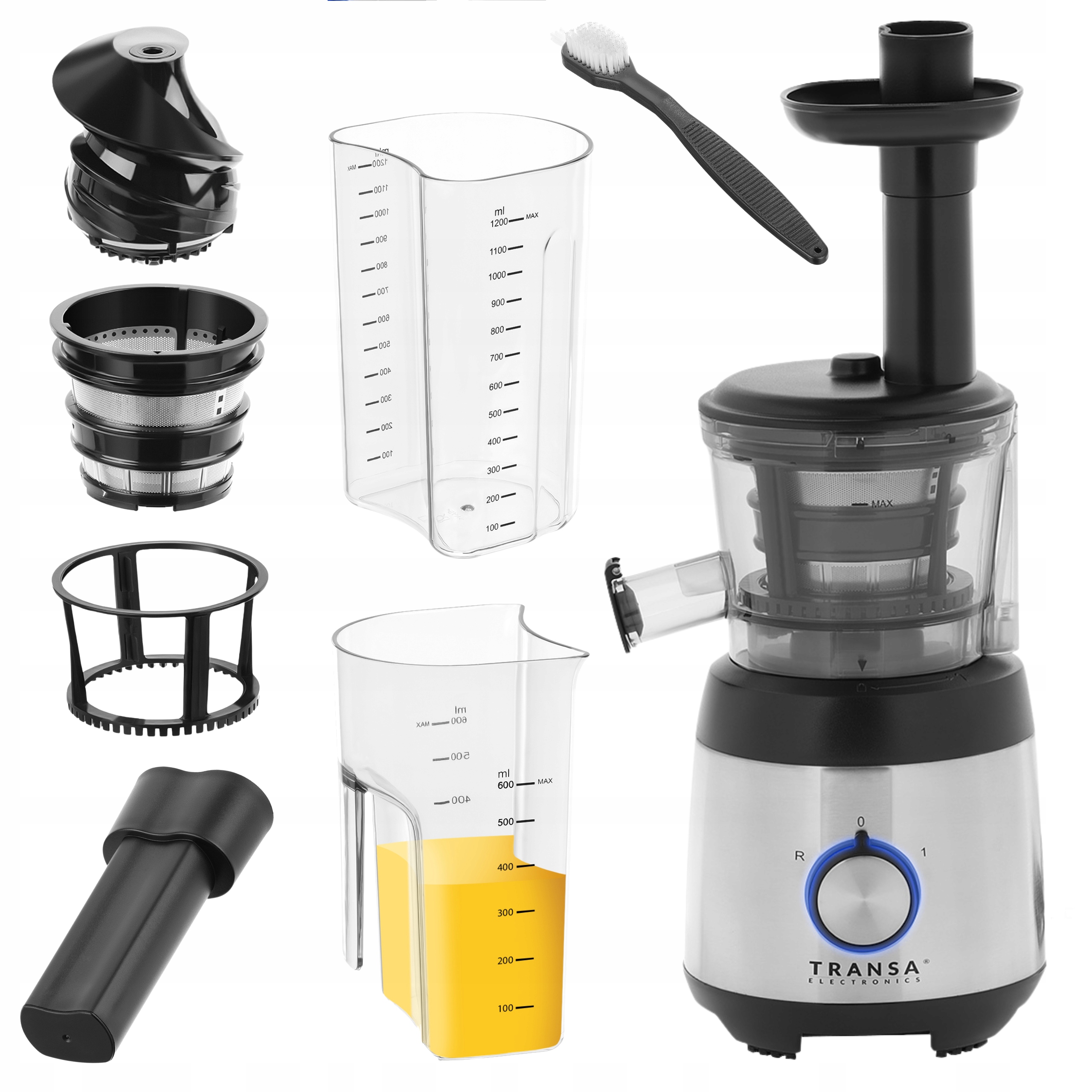 Wyciskarka Wolnoobrotowa Do Soków Owoców Warzyw JuiceWell Duża Moc 400W