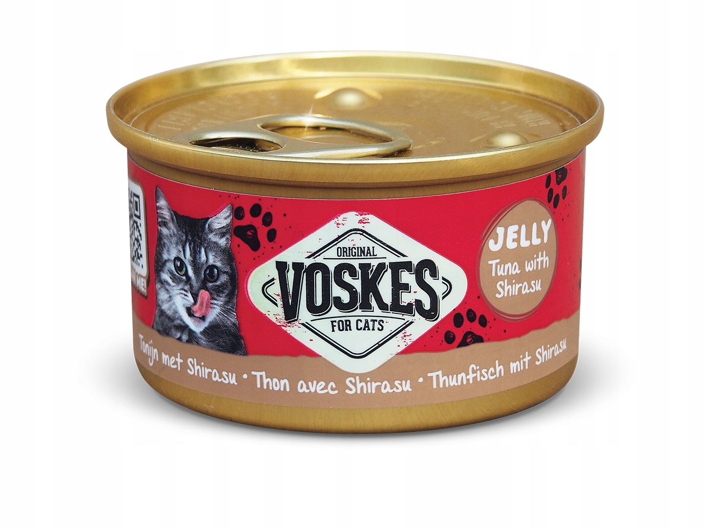 Levně Tuňák S Sardelí V Želé Vlhké Krmivo Pro Dospělé Kočky Voskes 24X 85 G