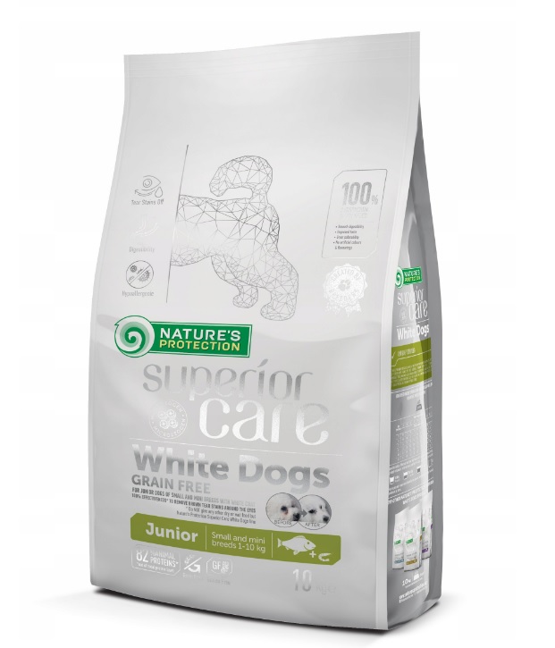 Sucha karma dla psa Nature's Protection White Small Dog 10kg Junior