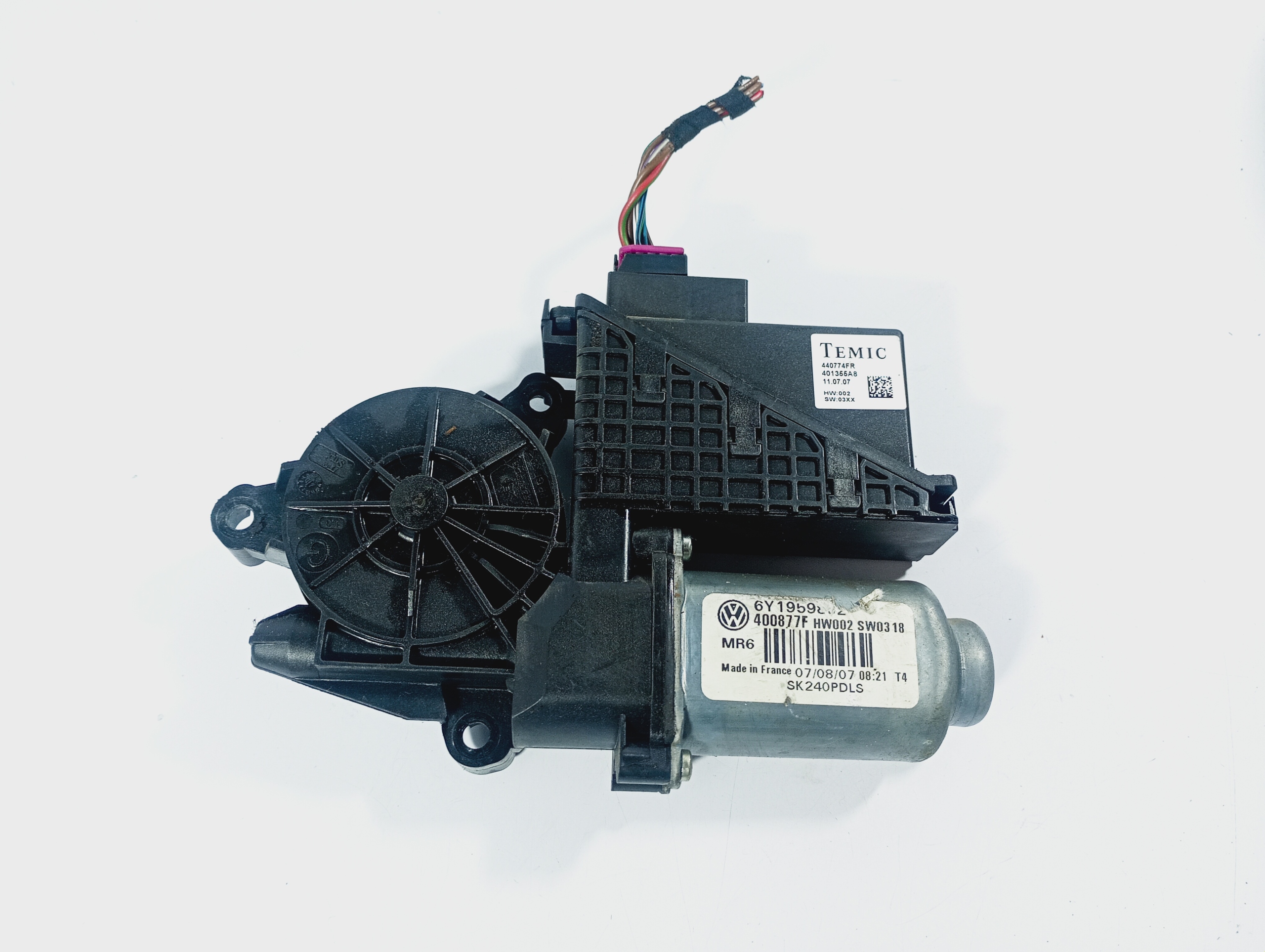 engine mini motor windows right front OE 6Y1959802 Skoda Fabia and 1 05-07