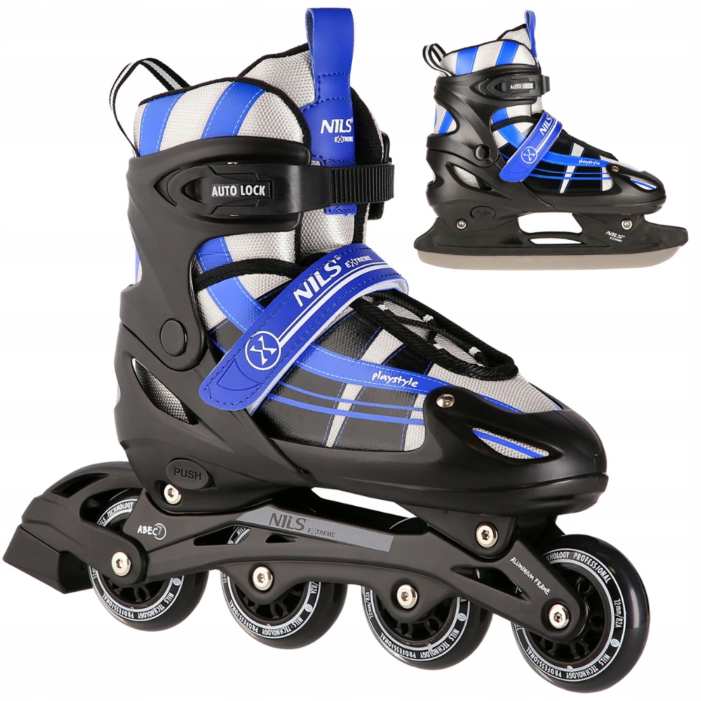 2v1 rekreační Kolečkové Brusle Brusle 2v1 nastavitelné Pro Mládež Brusle Na Led