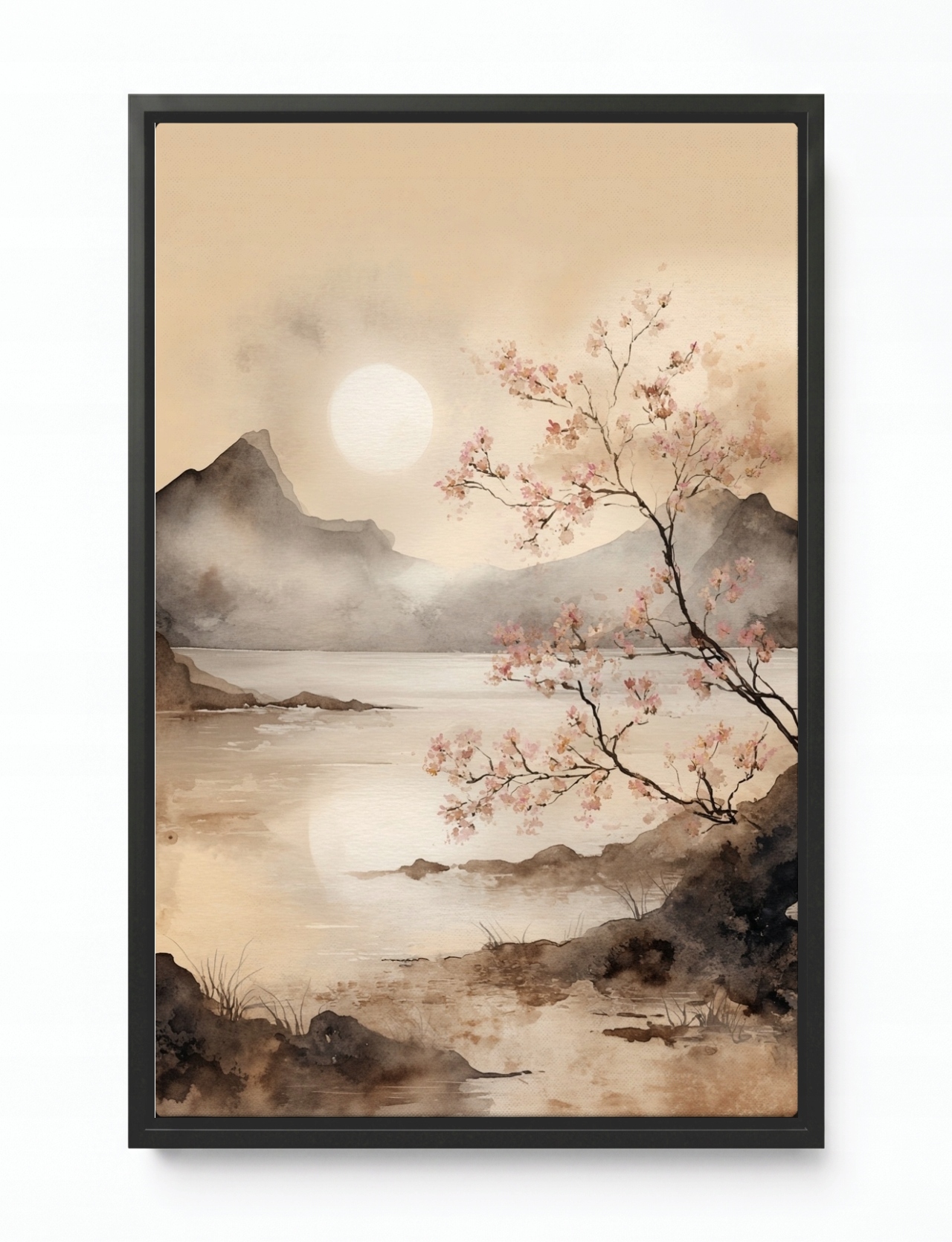 Obraz Rama American Box Krajina Asie Čína Japonsko Jezero Višeň 40x60